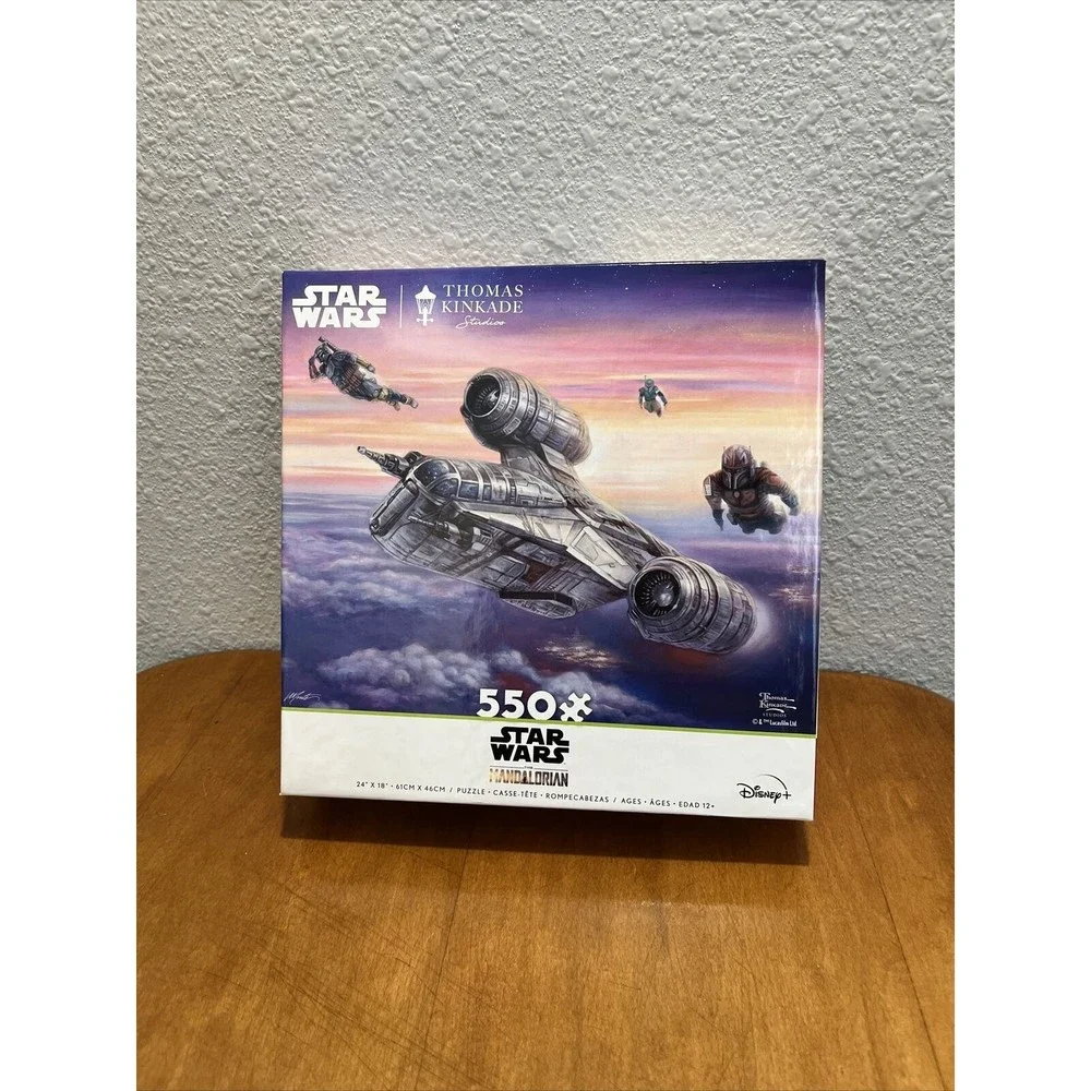 NEW Thomas Kinkade Disney Star Wars The Mandalorian The Escort puzzel and poster